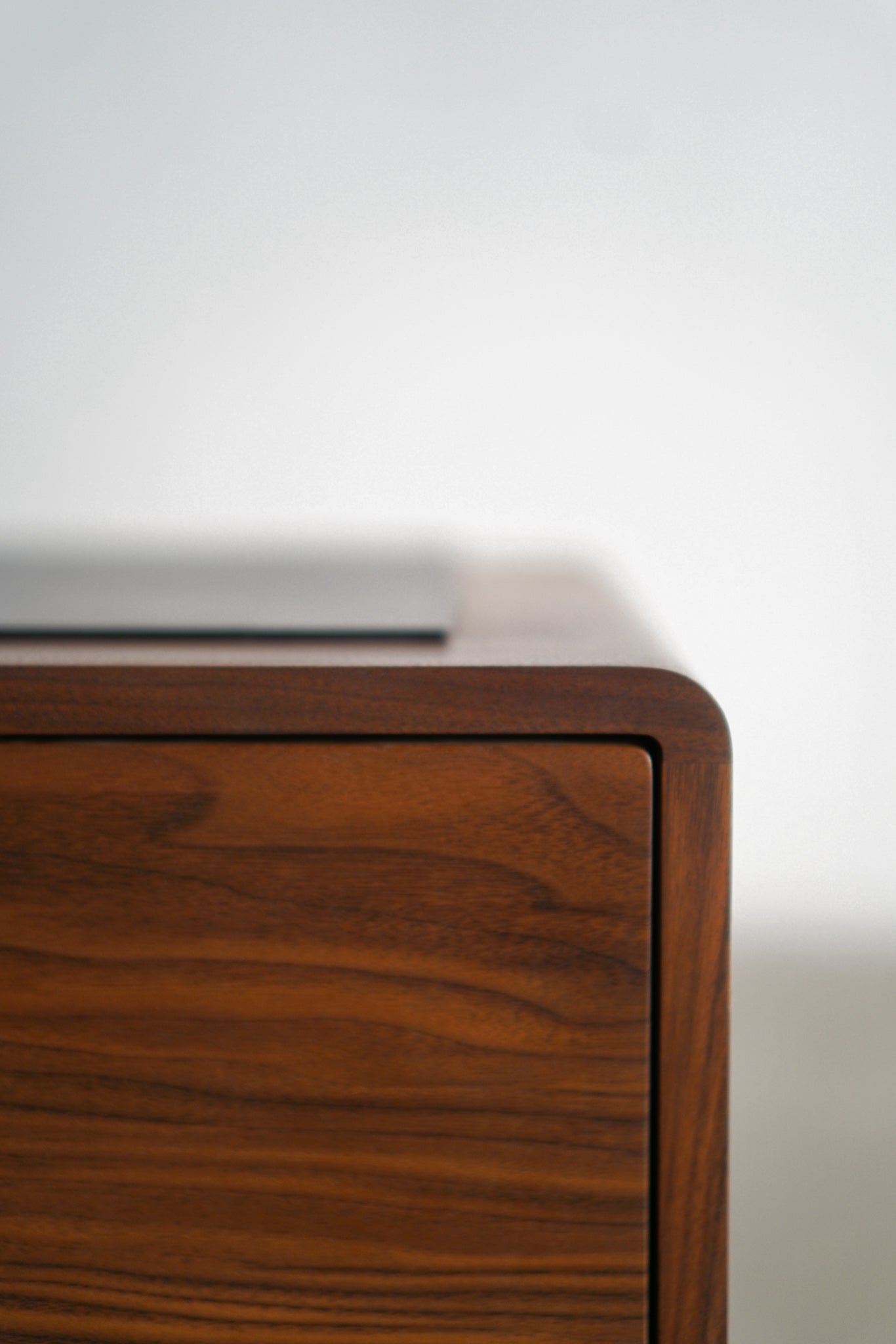 Carter storage cabinet close up on wood