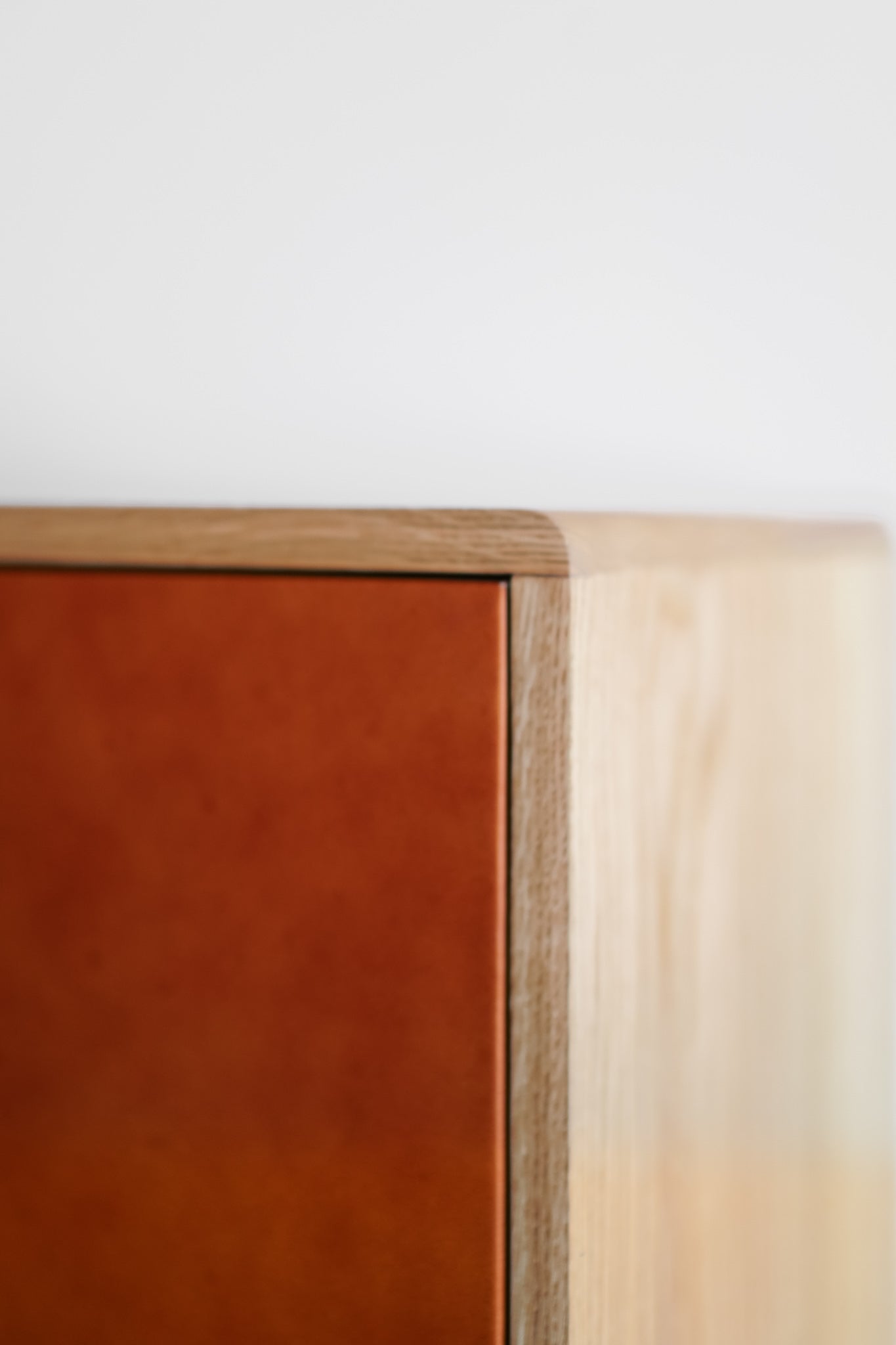 Morro credenza - leather wood cabinet