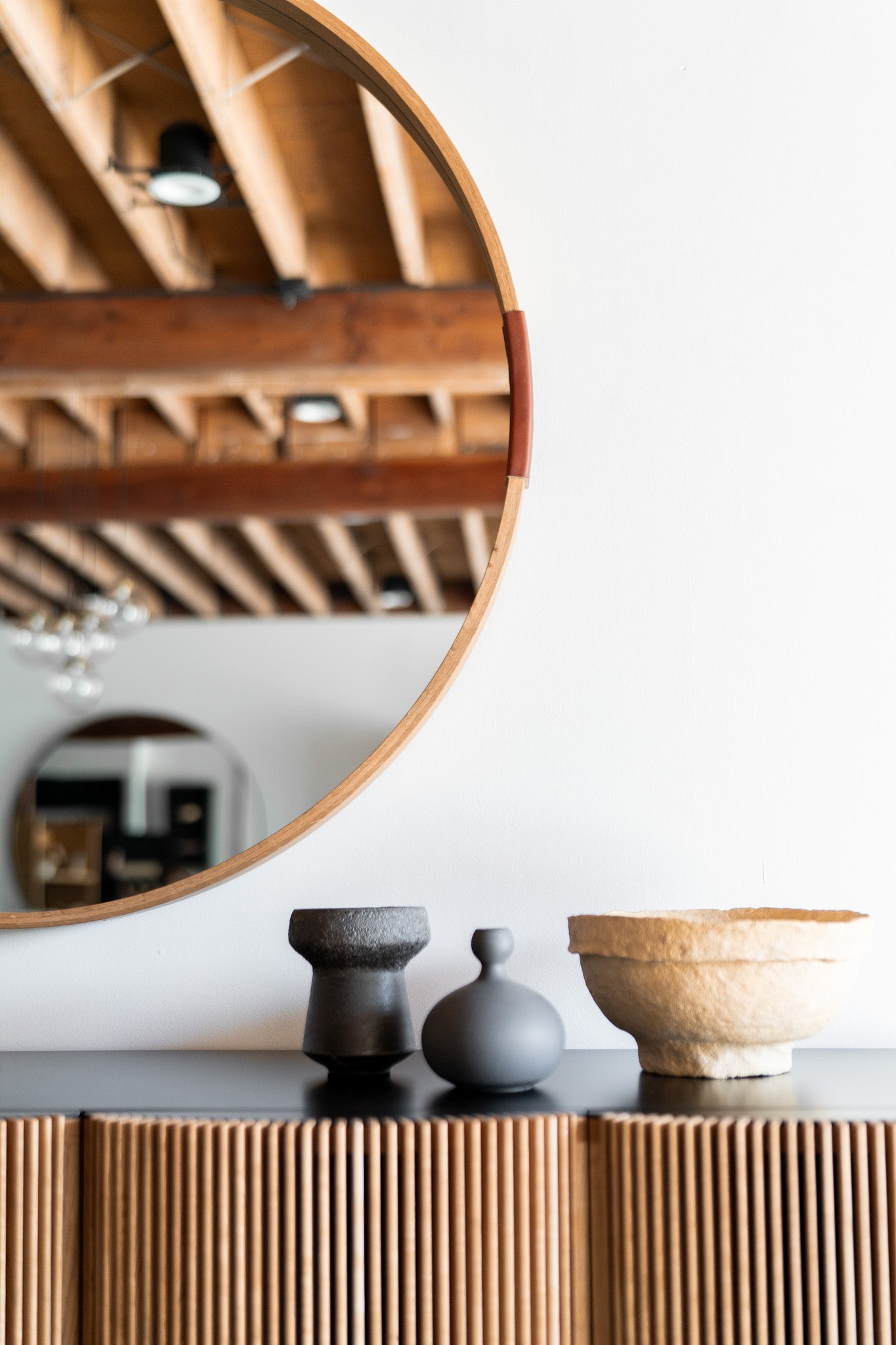 Carter wall mirror - styled half shot