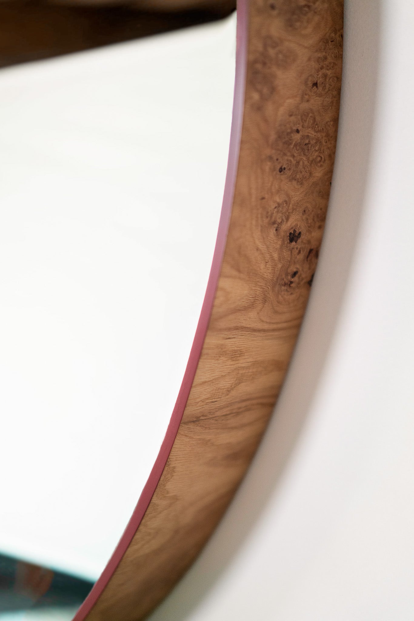 Solano Mirror - white oak burl