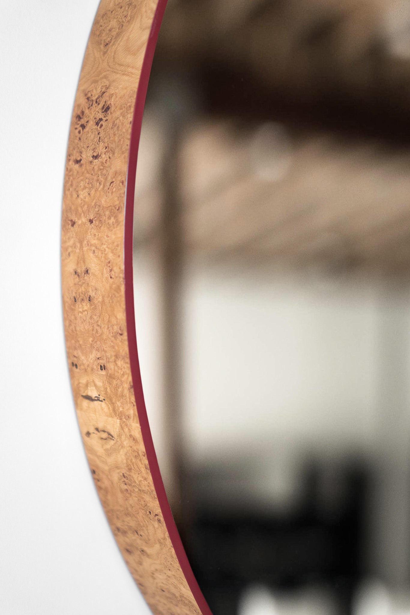 Solano Mirror - white oak burl