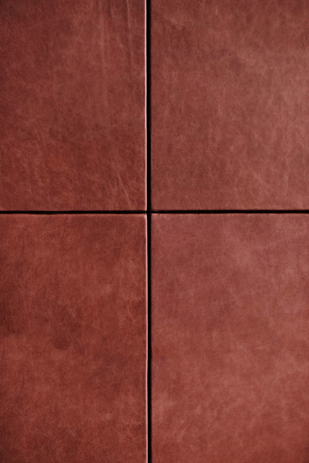 Chestnut Leather Dresser close up
