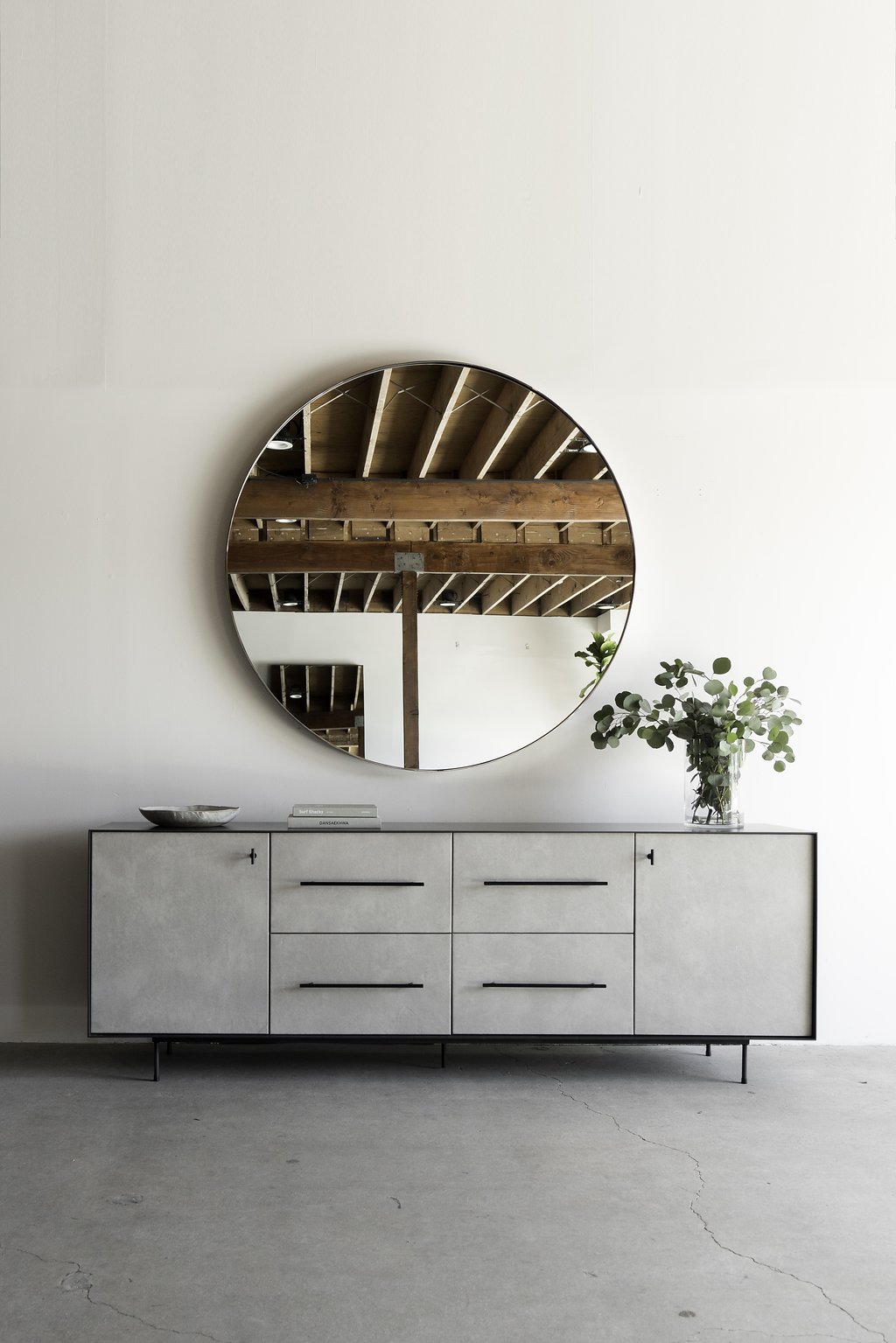 Bronson Buffet - Full shot of leather and metal buffet