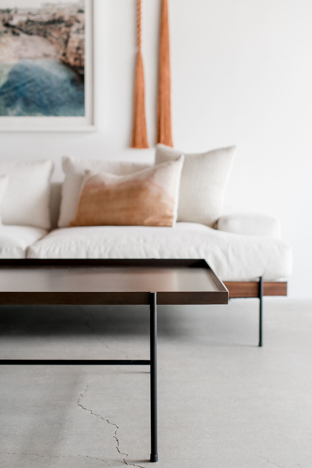 Bronson cocktail table - full steel table