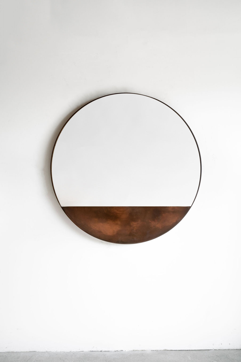 Full shot of Bronson Mirror - metal frame