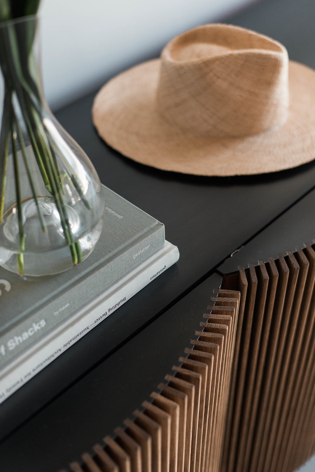 Brooks credenza 5 door close up shot