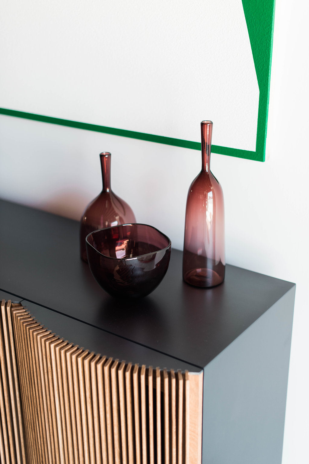 Brooks credenza 5 door - Top right side shot