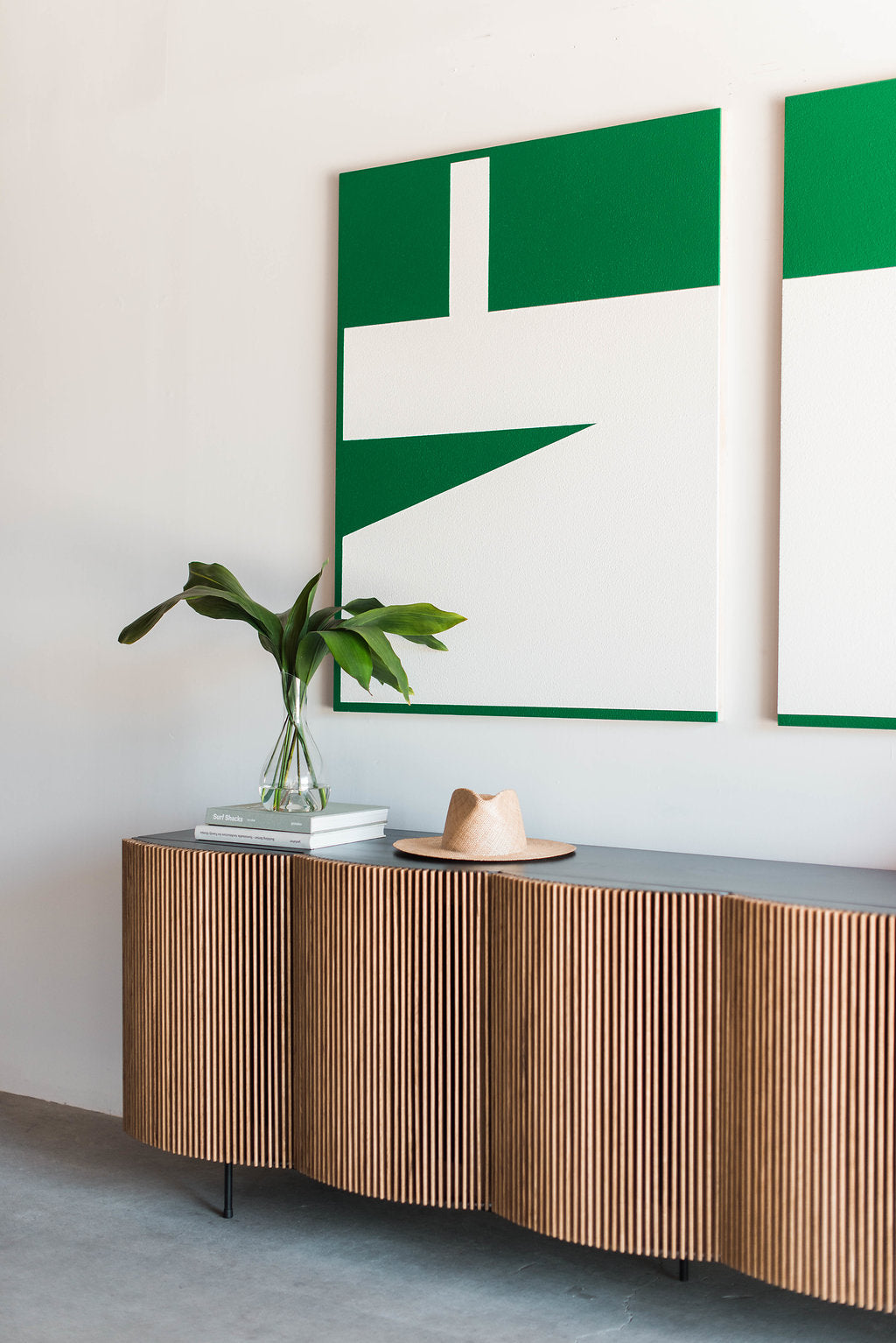 Brooks credenza 5 door - left side shot