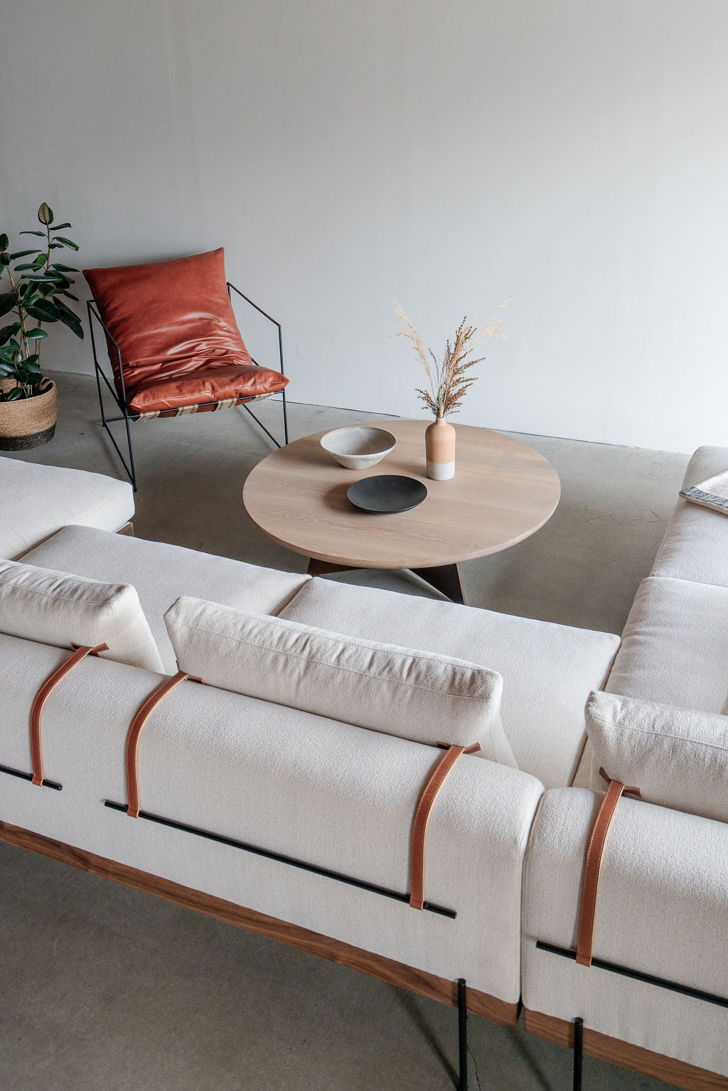 Rivera Sofa sectional (4 piece) wood frame, steel legs and upholstered cushions