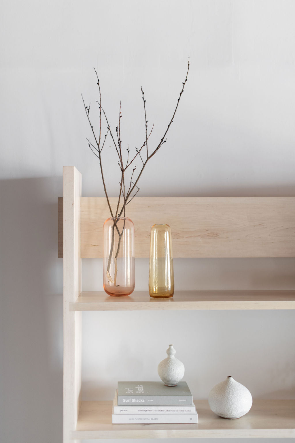 Carter Bookcase - Top left zoomed in shot , styled