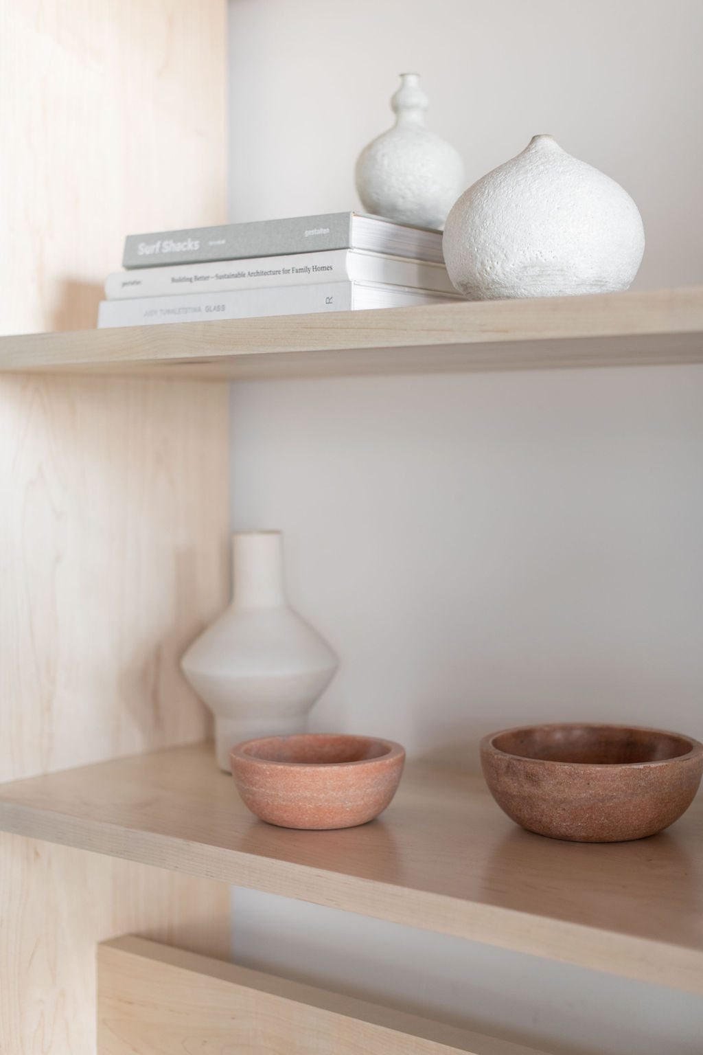 Carter Bookcase- Close up, styled