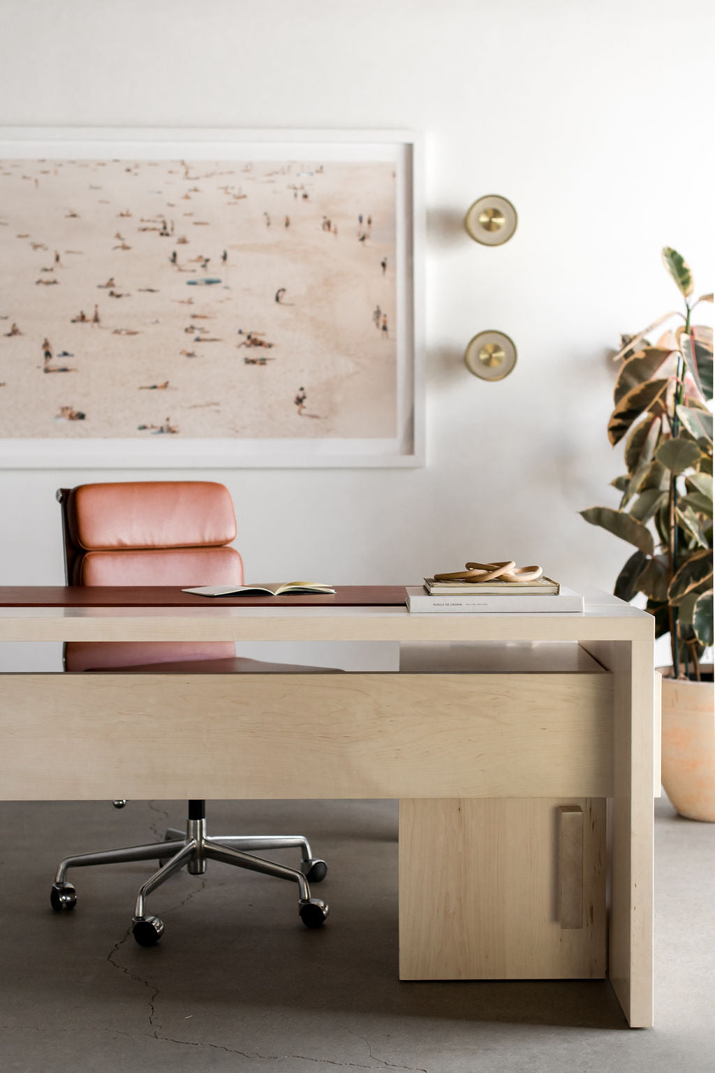 Carter desk -right side, styled