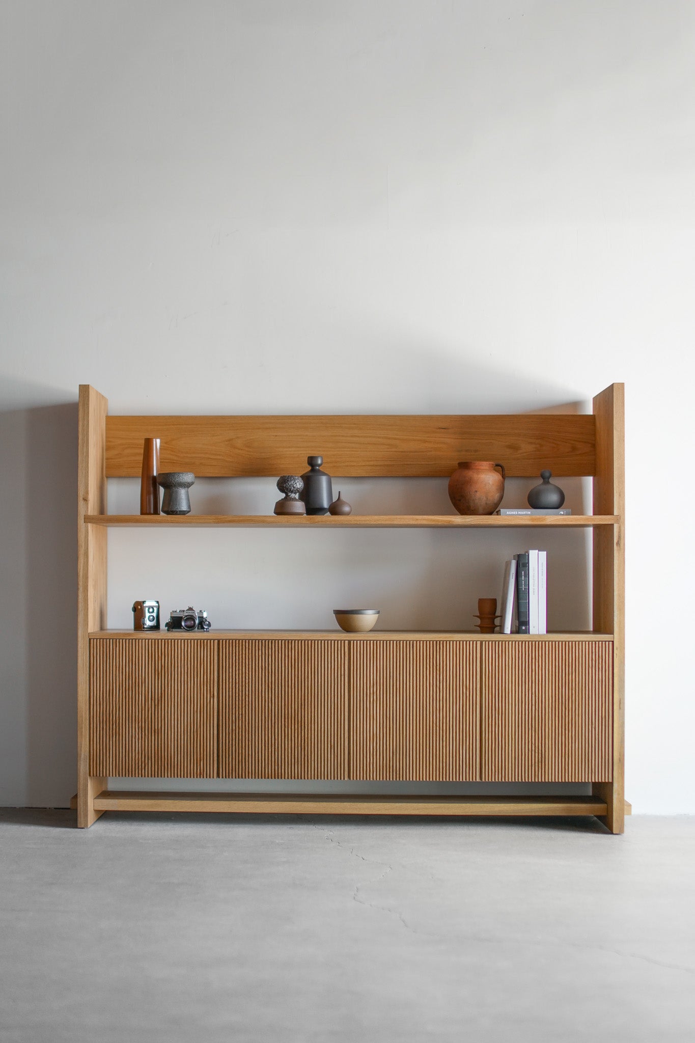 Carter Hutch - oak wood hutch , full shot