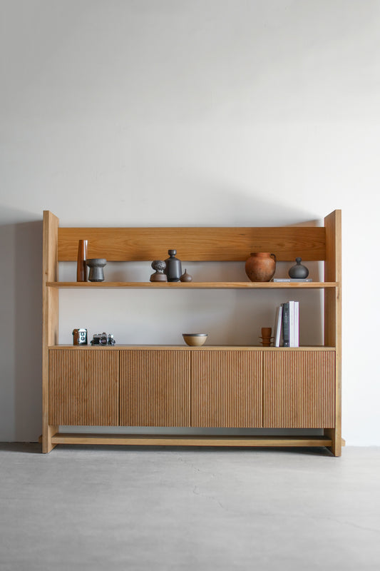 Carter Hutch - oak wood hutch , full shot
