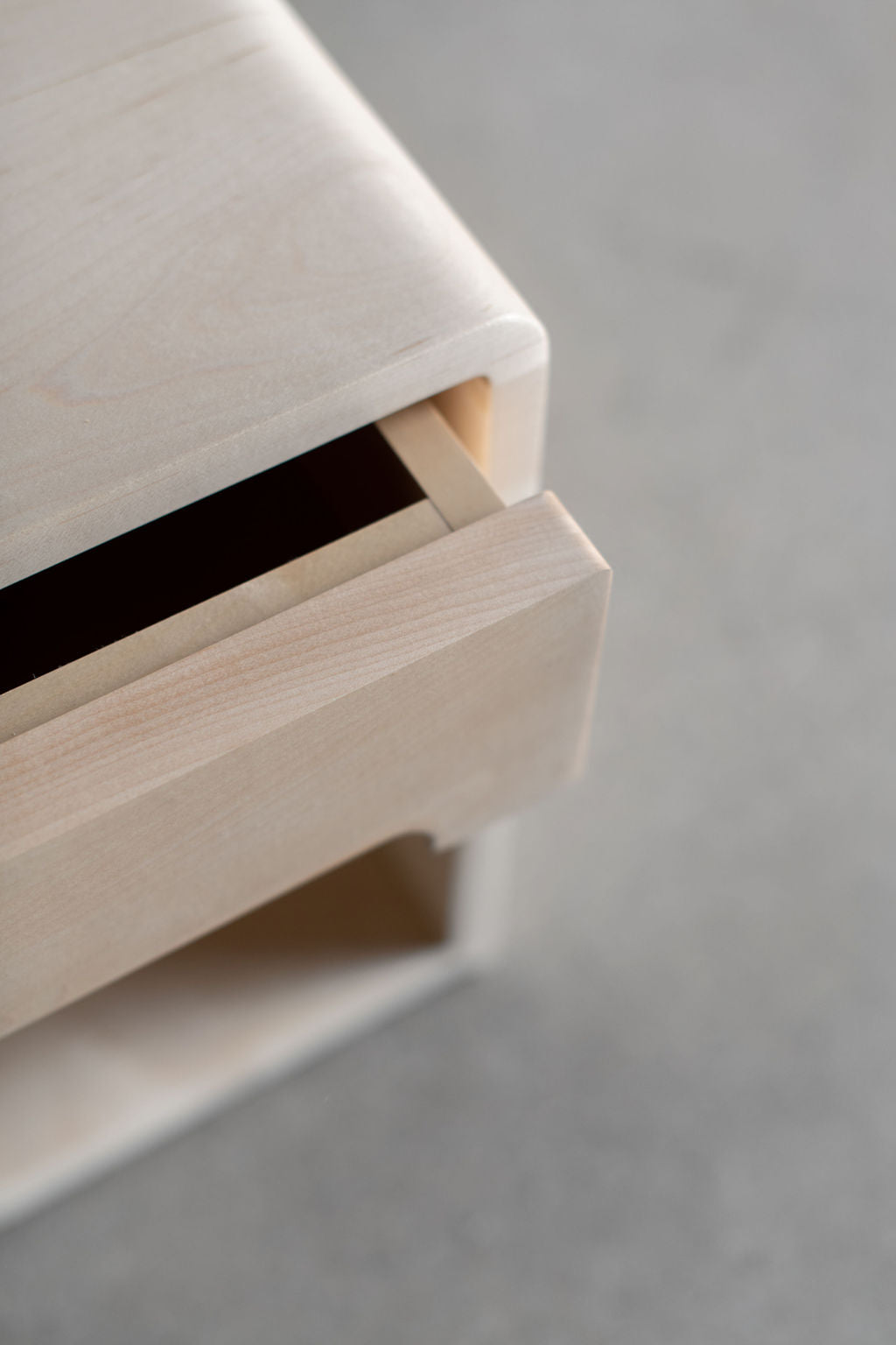 carter nightstand drawer close up