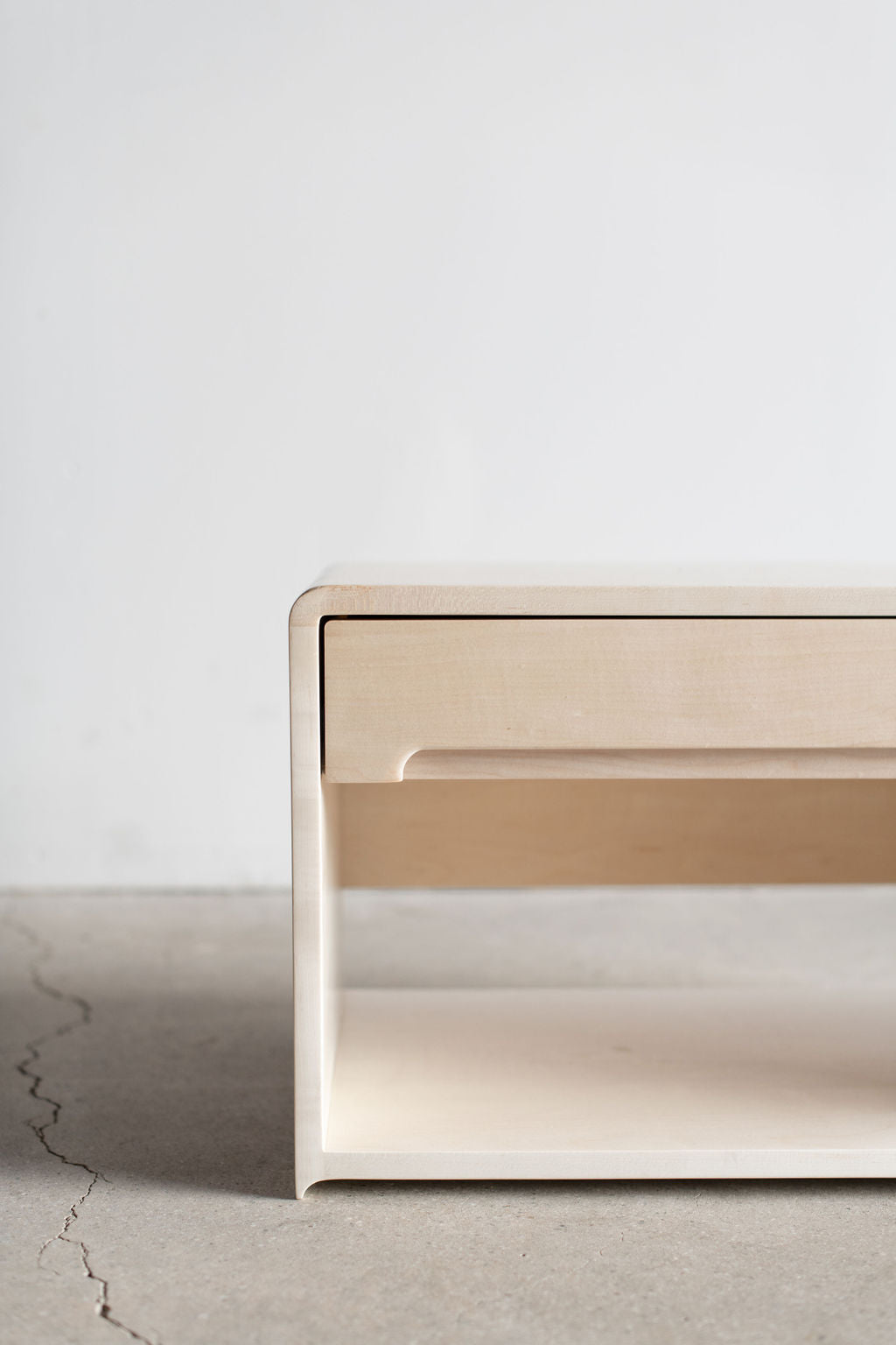 Carter nightstand- Bleach maple nightstand