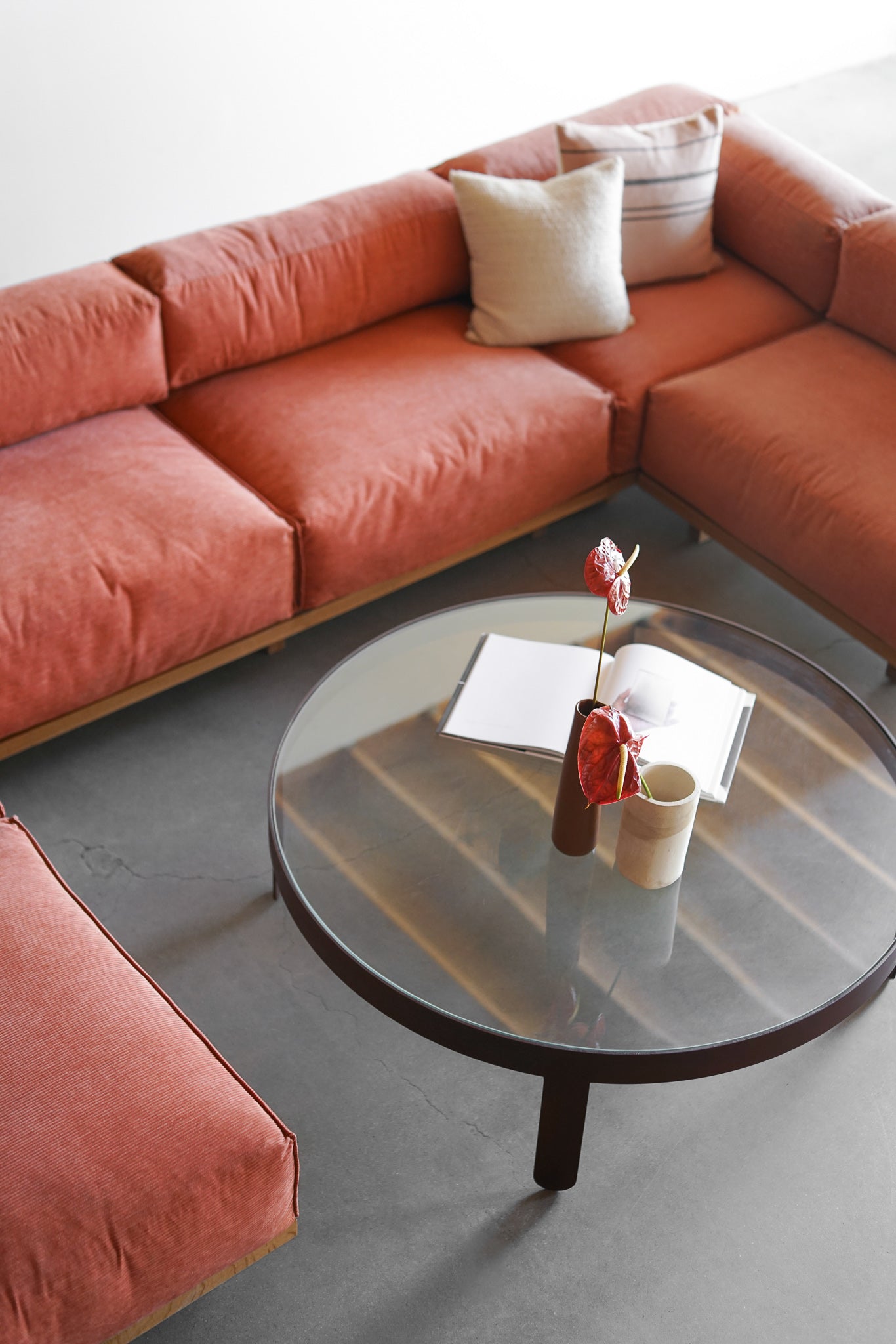 Carter sofa sectional - top shot