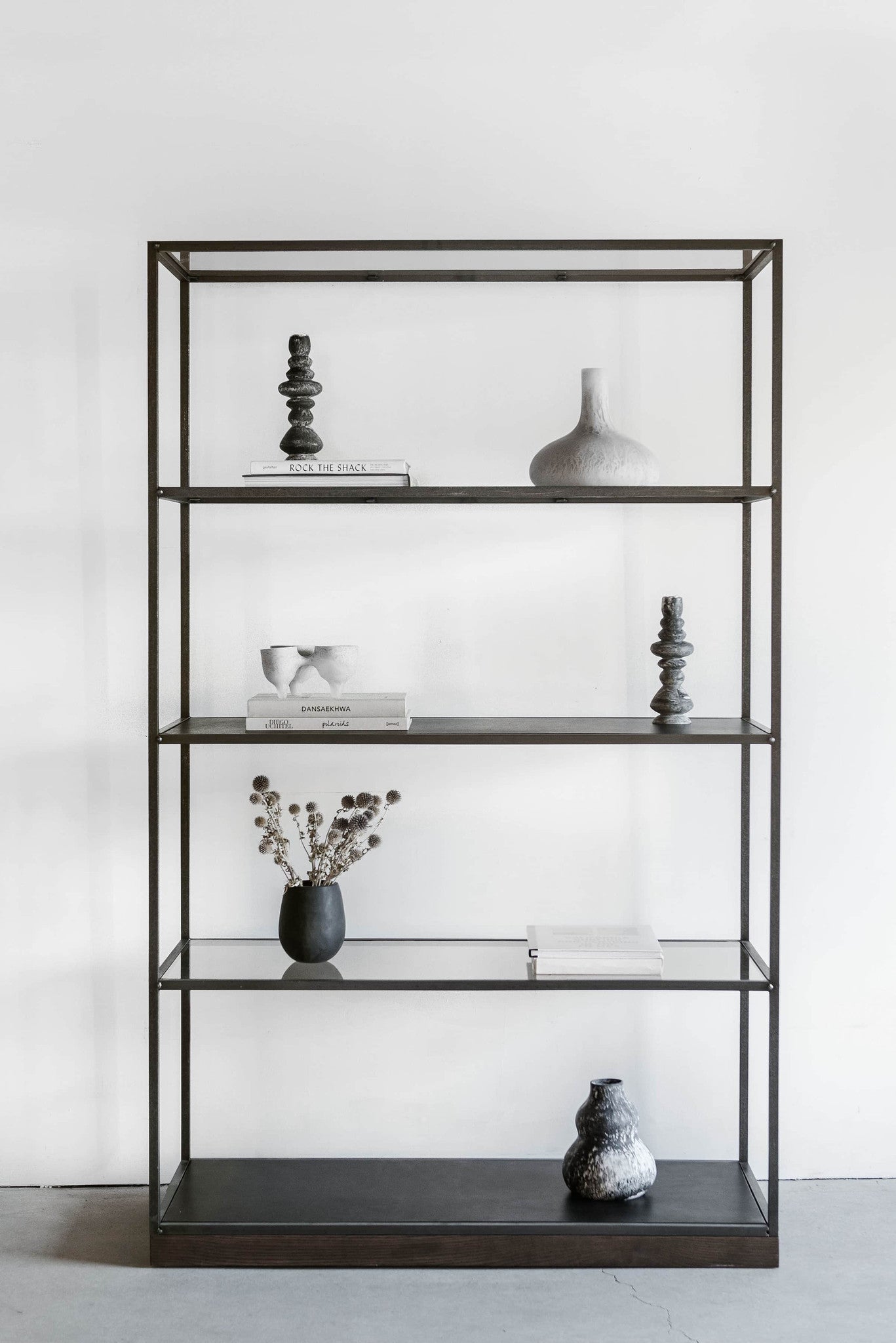 Chambers Bookcase- styled