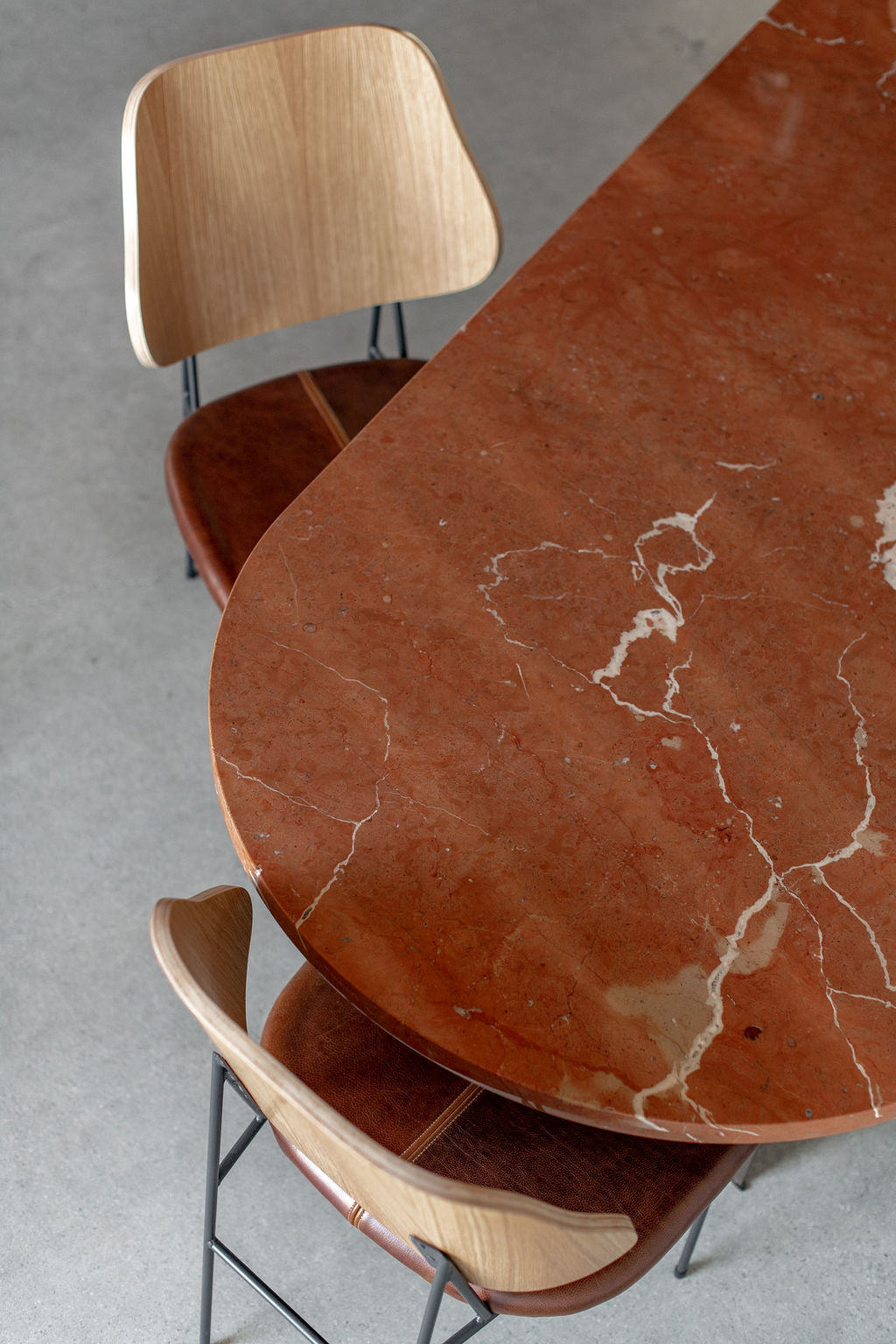 Loma dining table styled with spaulding dining chair