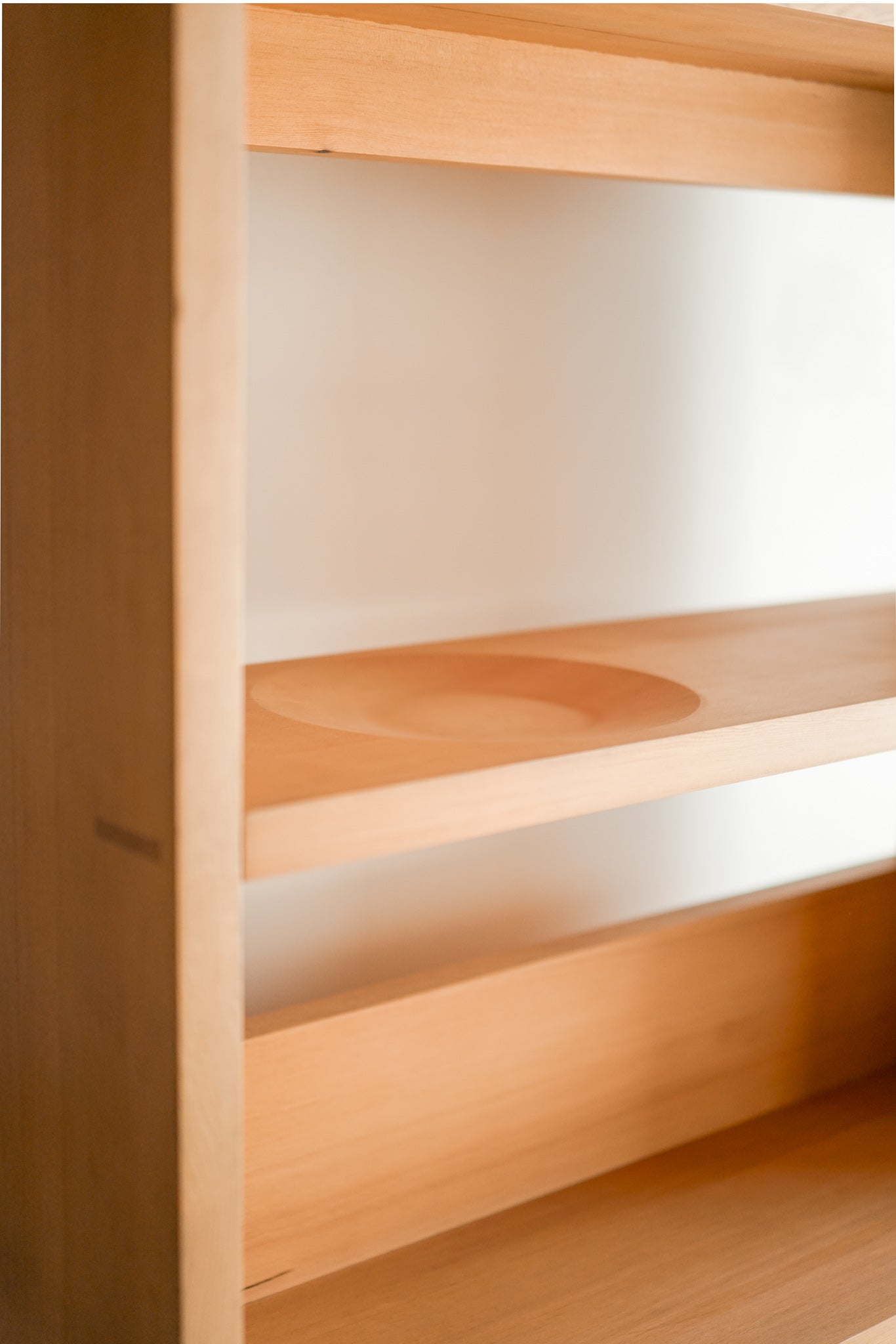Milo bookcase close up