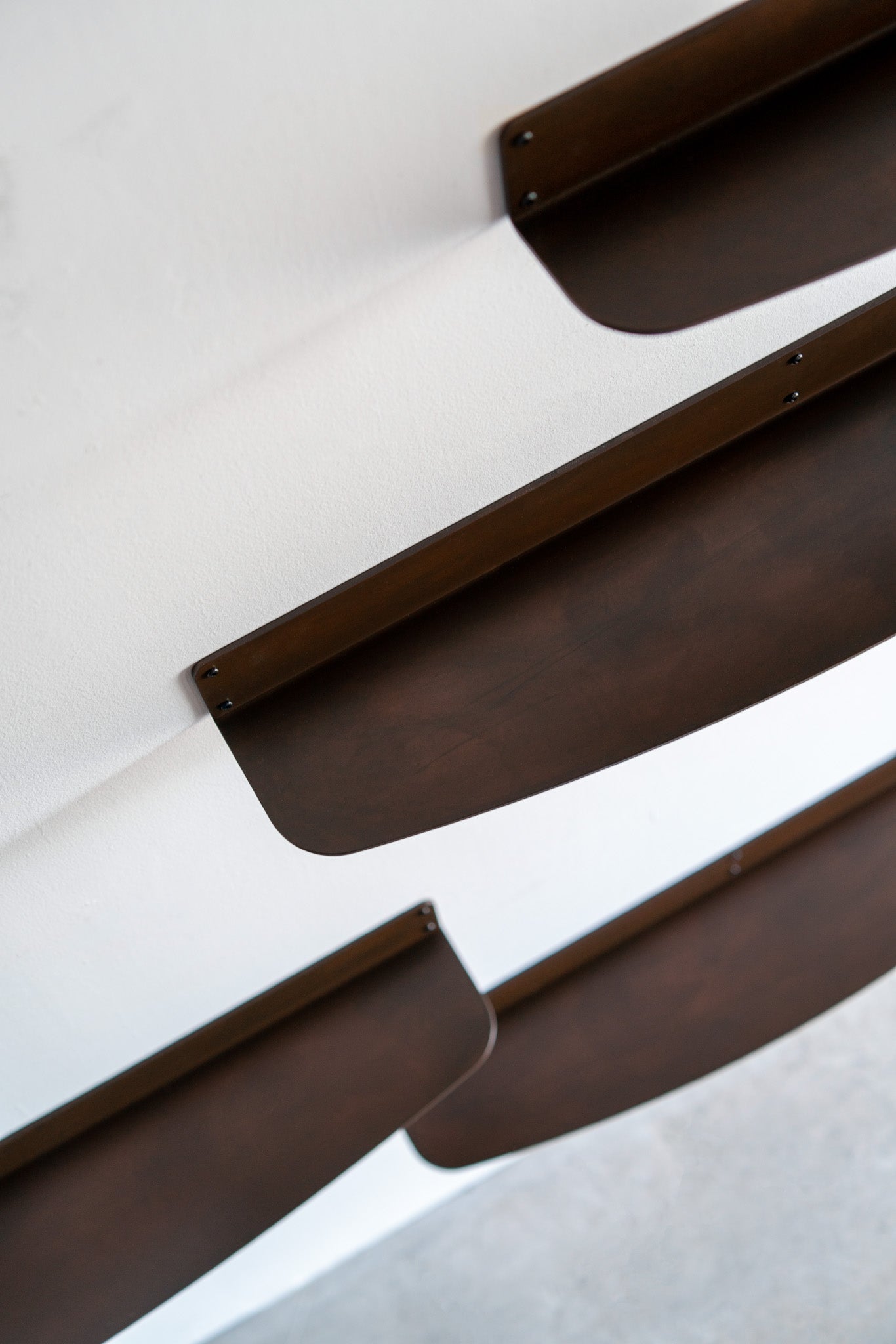 noah shelves - steel shelves, top shot