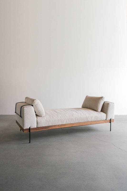 Rivera daybed- steel legs with wood frame