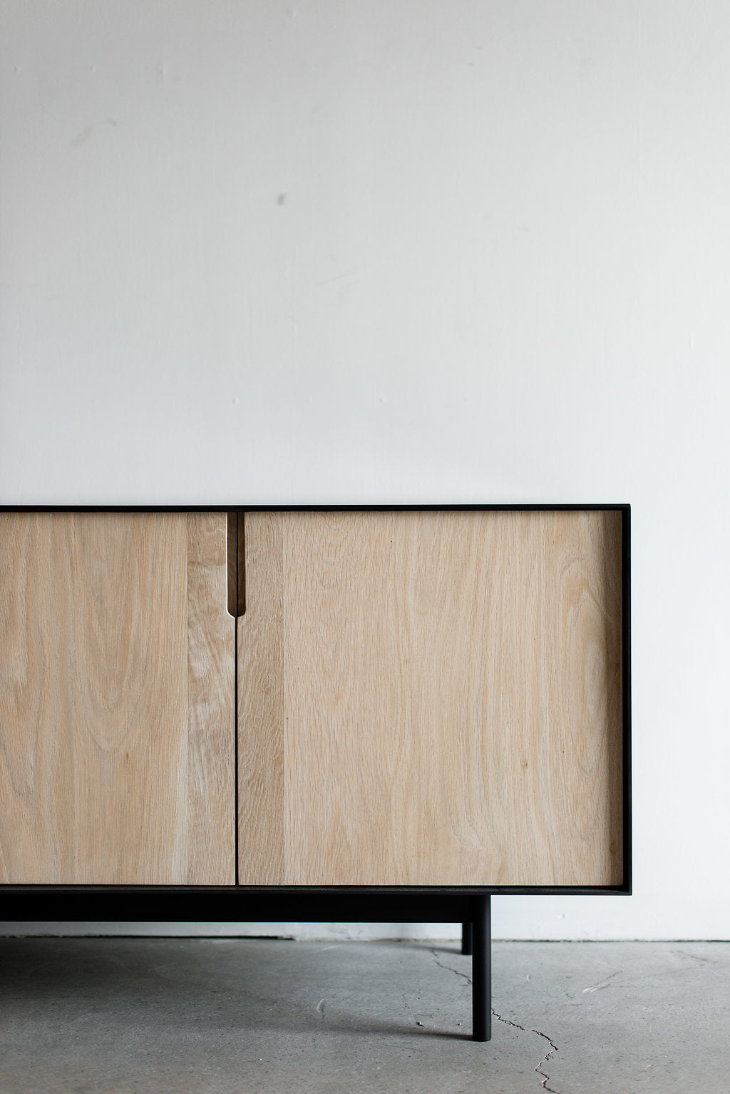Sierra Credenza - steel casing, wood interior