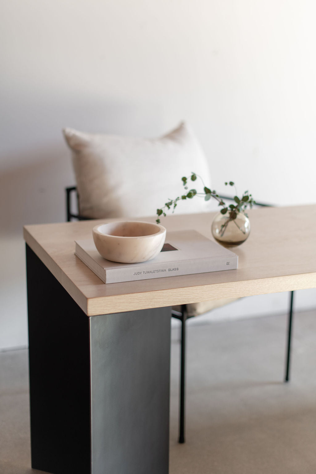 Sierra desk - steel legs and wood top