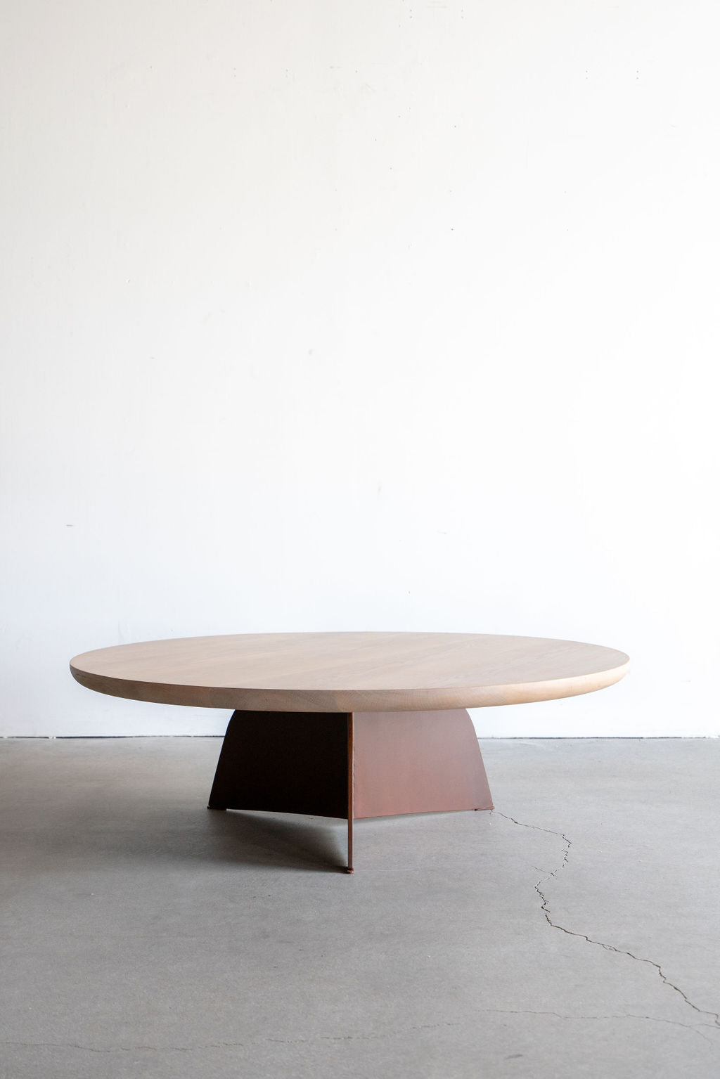 Tula Coffee table- steel legs with wood top
