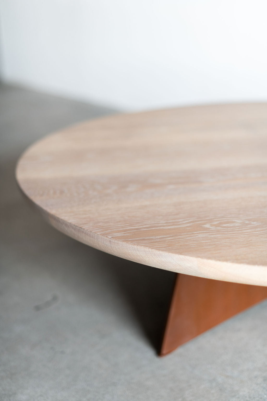 Tula Coffee table- steel legs with wood top