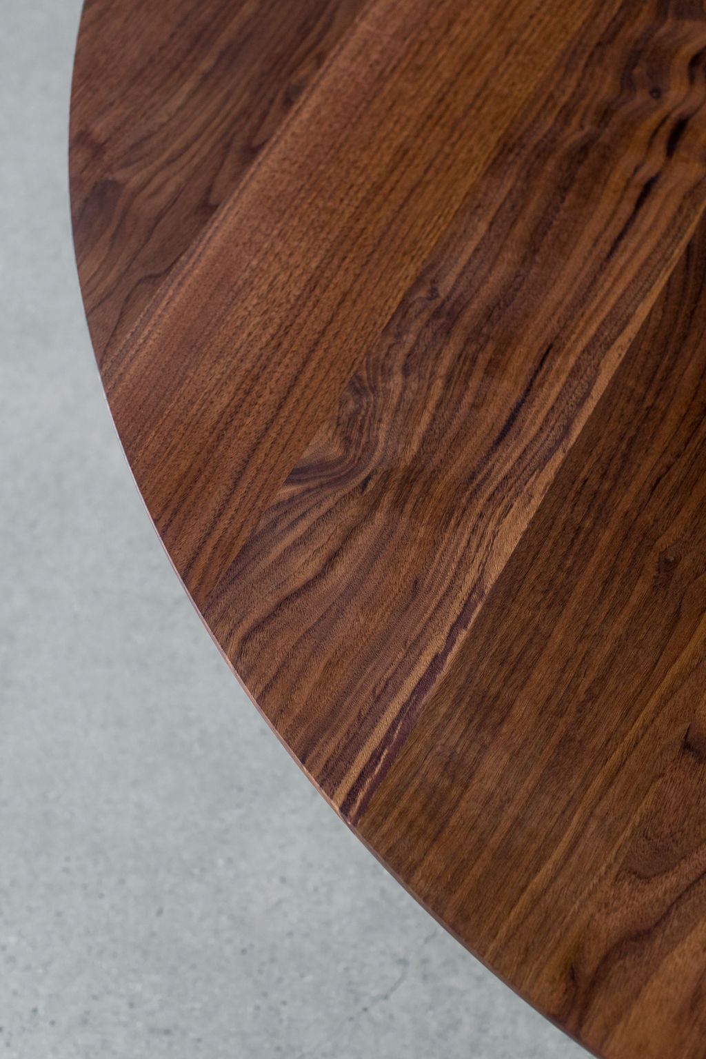 Tula Coffee table- steel legs with walnut wood top