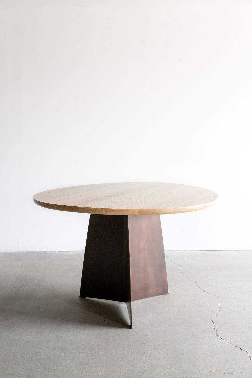Tula Coffee table- steel legs with oak wood top