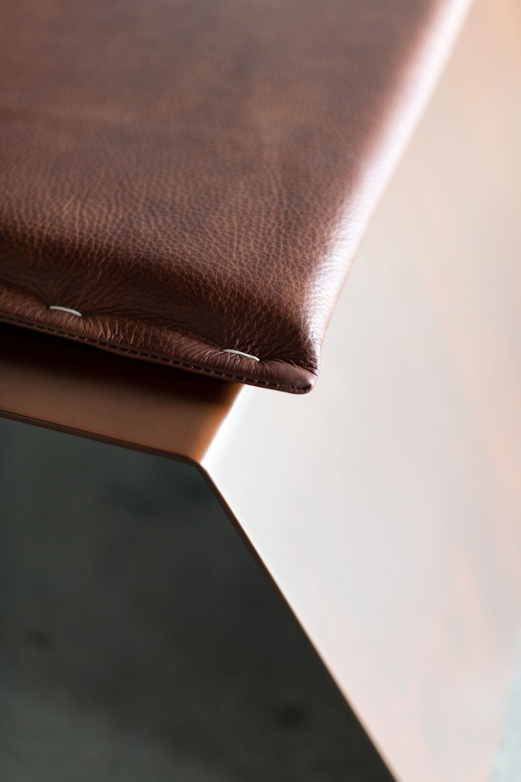 Tula lounge chair- Steel frame with leather cushions