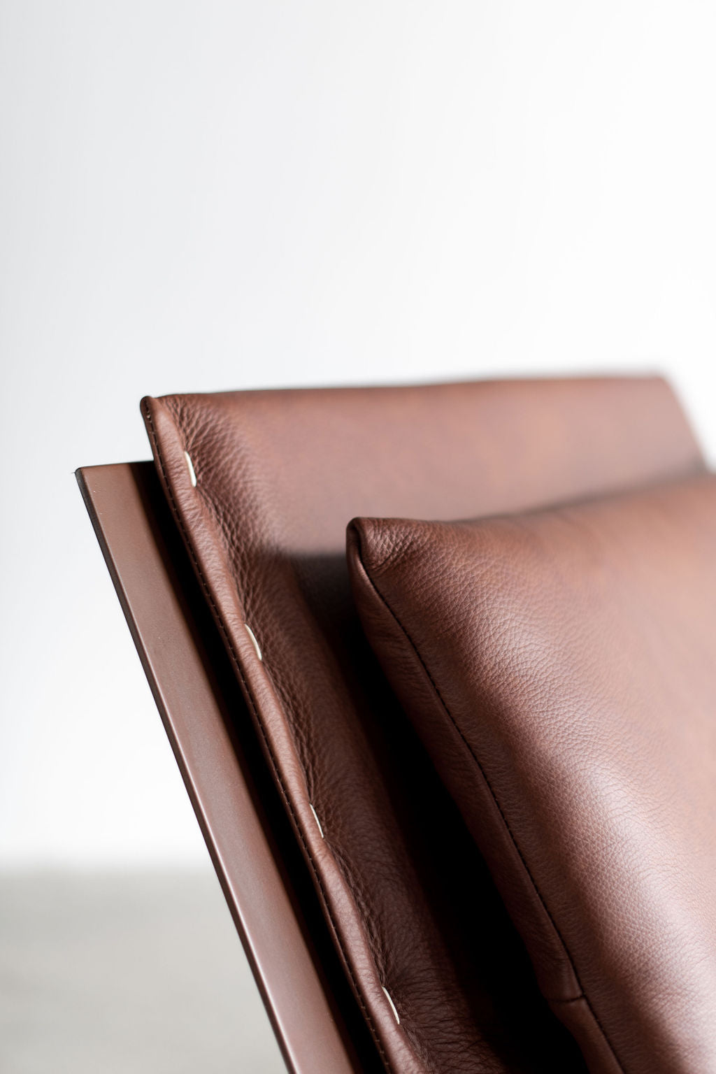 Tula lounge chair- Steel frame with leather cushions