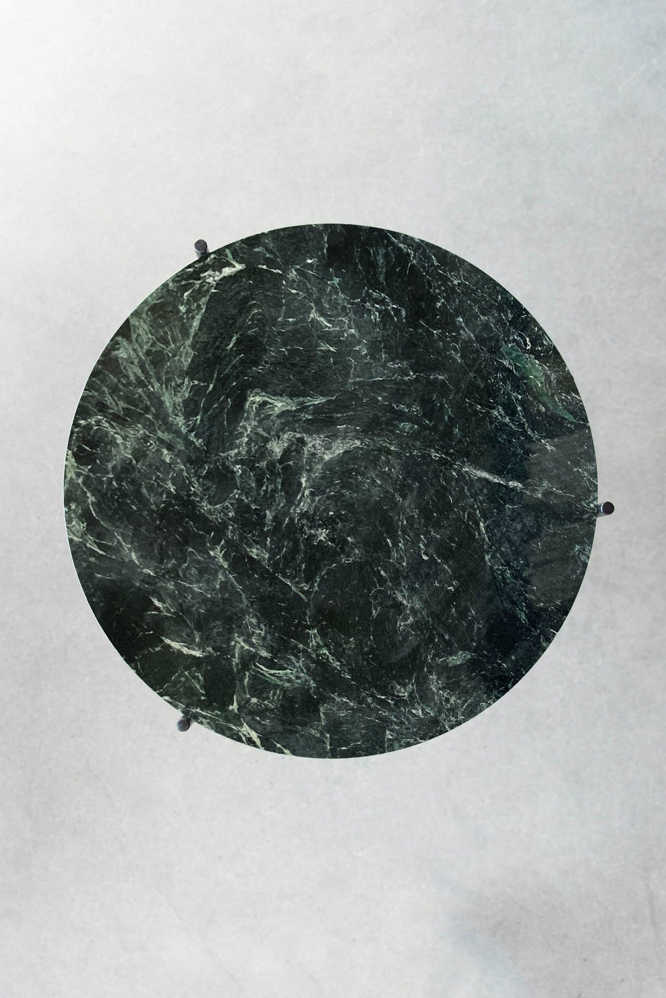 Empress green side table - round marble top