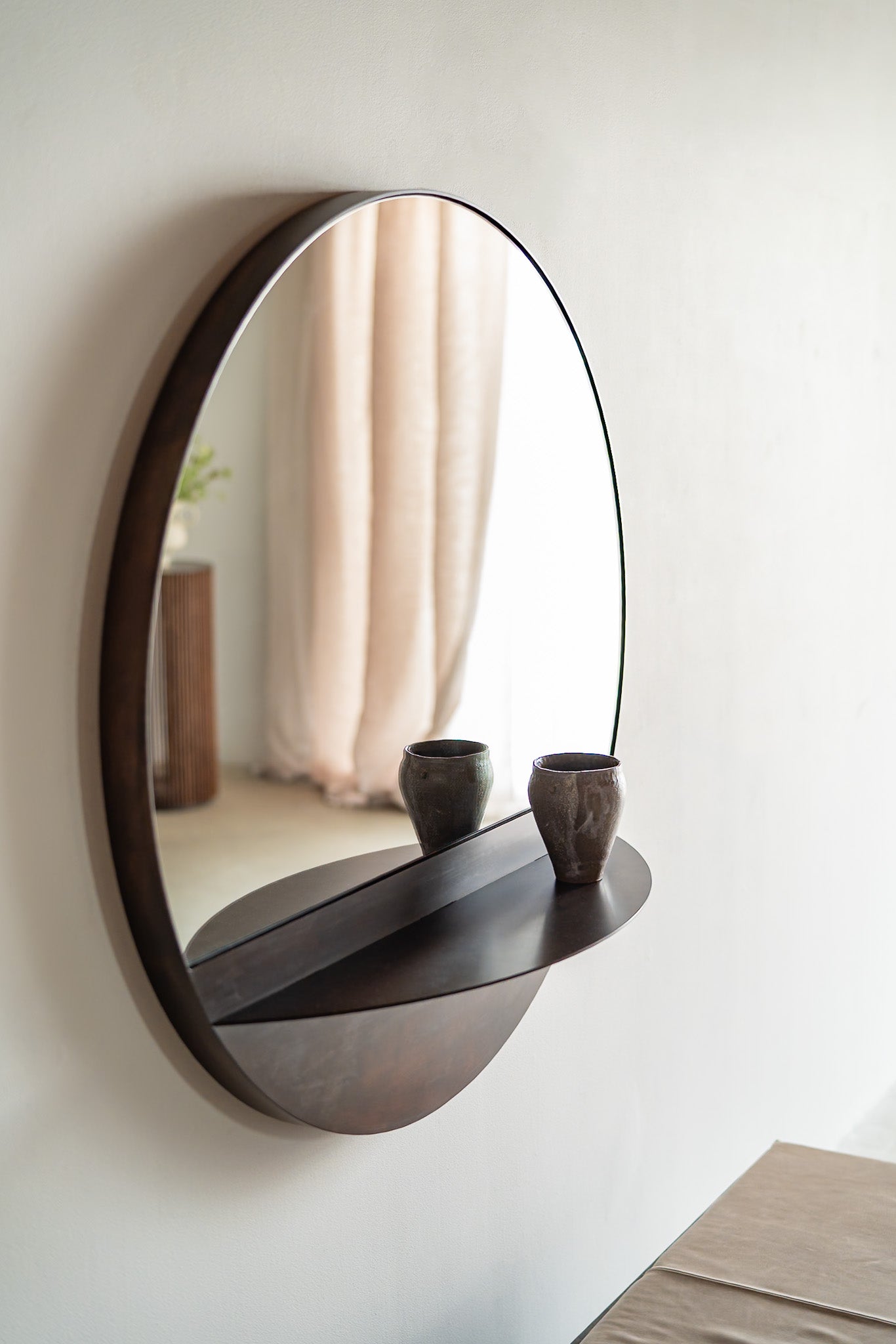 Bronson Mirror with Shelf